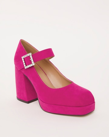 Tortosa Mary Jane Platform Heeled Shoes Wide Fit