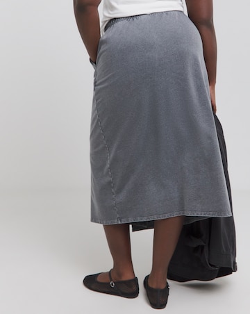 Acid Wash Sweat Skirt