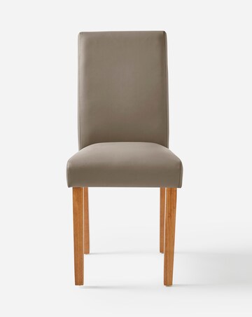 Ava Faux Leather Pair of Dining Chairs