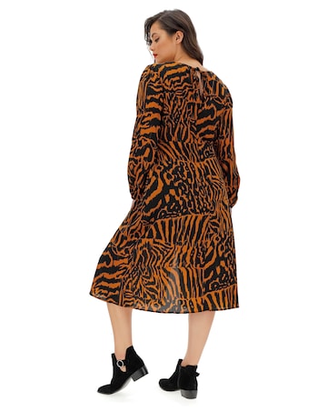 Glamorous Animal Print Midi Dress