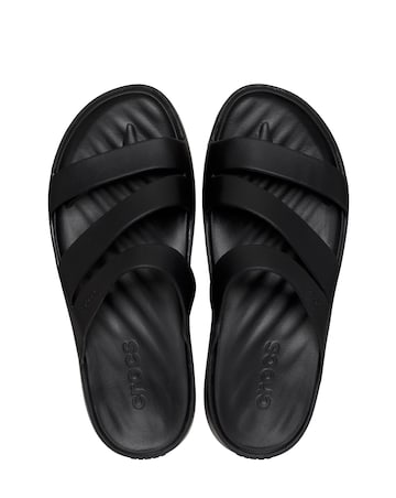 Crocs Black Getaway Strappy Slider Sandals -Standard Fit (D)