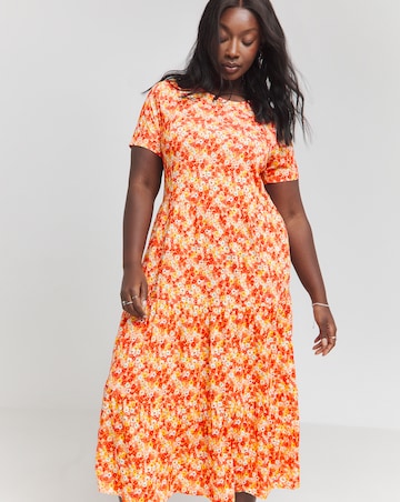 Joe Browns Louise Tiered Jersey Midaxi Dress | Simply Be