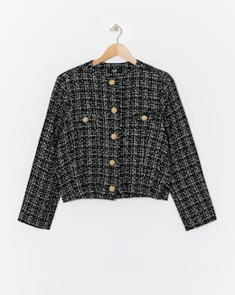 Joanna Hope Boucle Bomber Jacket