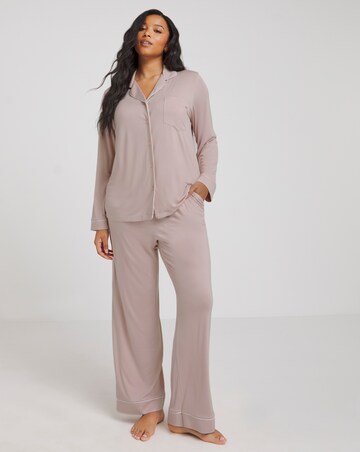 Figleaves Camelia Modal Button Down Pyjama Set