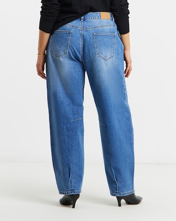 Simply Be Mid Wash Tapered Jeans