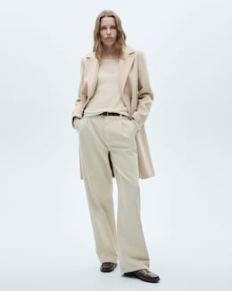 Mango Double Breasted Wool Coat