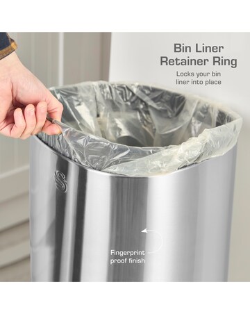 Swan 30L Square Sensor Bin