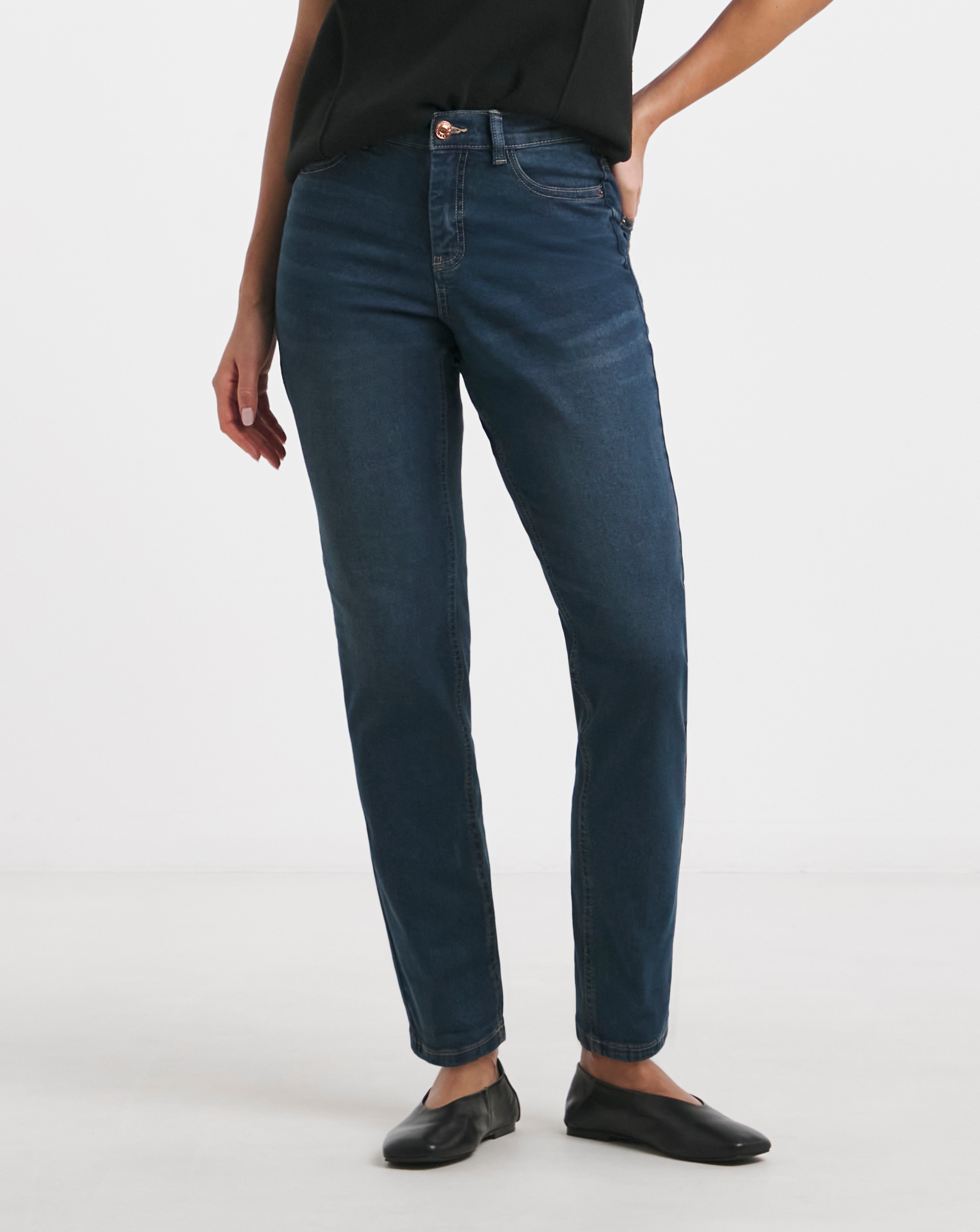 Vintage Blue 24/7 Stretch Boyfriend Jeans | Simply Be