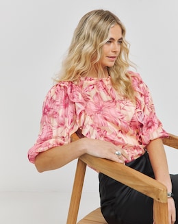 Joanna Hope Frill Shoulder Blouse