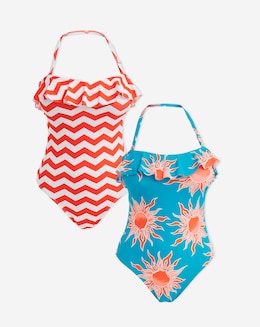 Value 2 Pack Ruffle Bandeau Swimsuits