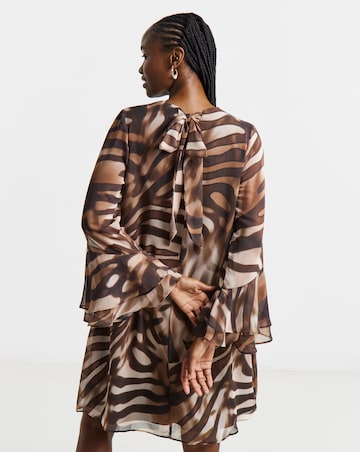 Joanna Hope Crinkle Printed Shift Dress