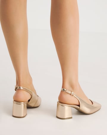 Henrietta Flexi Sole Block Heel Slingback Shoe Extra Wide EEE fit