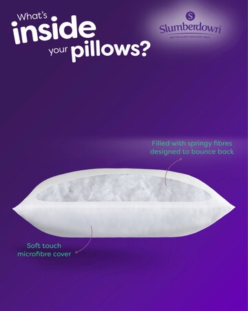 Slumberdown Cosy Nights Pack of 2 Back Sleeper Pillows