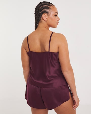 Ann Summers Cerise Satin Cami Set