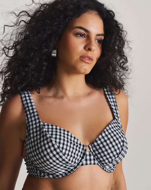 MAGISCULPT Gingham Contour Me Underwired Bikini Top