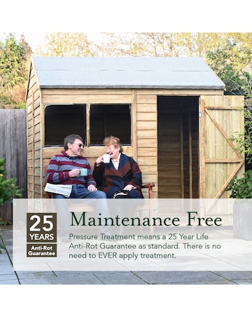 Forest 4LIFE Pent Shed 6x4 - No Windows - Double Door (Home Delivery)
