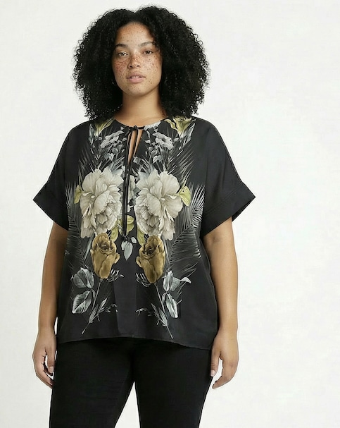 Religion Taylor Floral Viscose Top