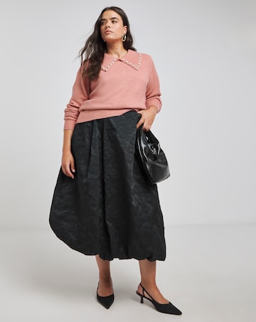 Joanna Hope Embellished Collar Knit Jumper