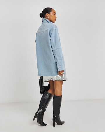 Simply Be X Twisted Wunder Diamante Shacket Co-ord