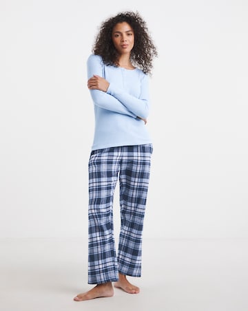 Pretty Secrets Check Henley Pyjama Set