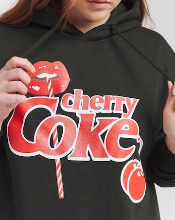 Simply Be Black Cherry Coke License Hoodie