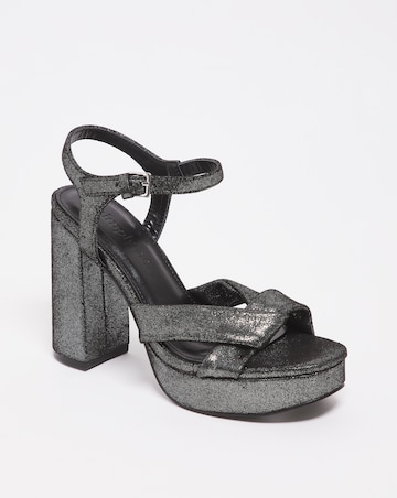 Anzio Colour Block Platform Sandals Wide Fit