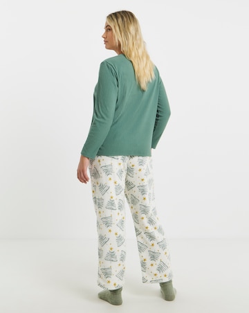 Pretty Secrets Fleece Henley Pyjama Set