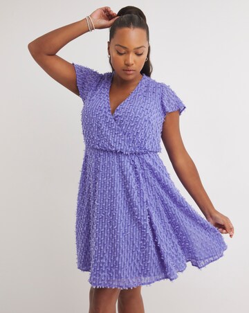 Purple Fluffy Skater Dress