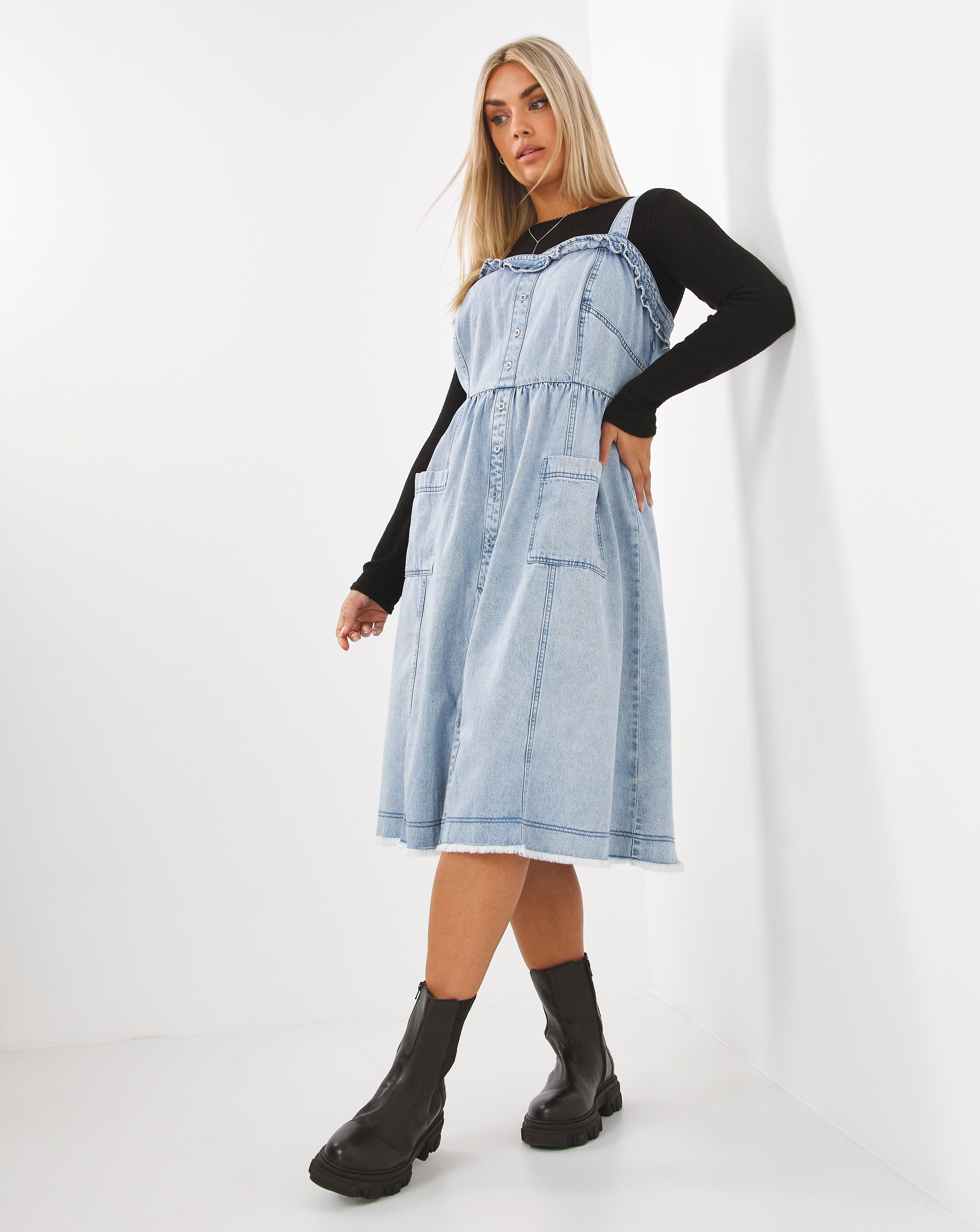 Calvin klein iconic shop dungaree dress