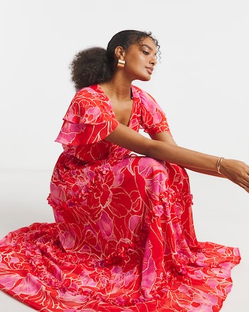 Joanna Hope Tiered Ruffle Maxi Dress