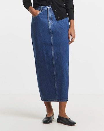 Mid Wash Midaxi Skirt