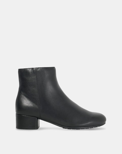 Dune Pippie Low Heel Leather Boots Standard Fit
