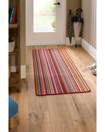 My Mat Candy Multi Stripe Washable Runner