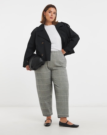 Grey Check Jacquard Trouser
