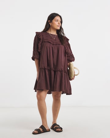 Yoke Detail Smock Dress