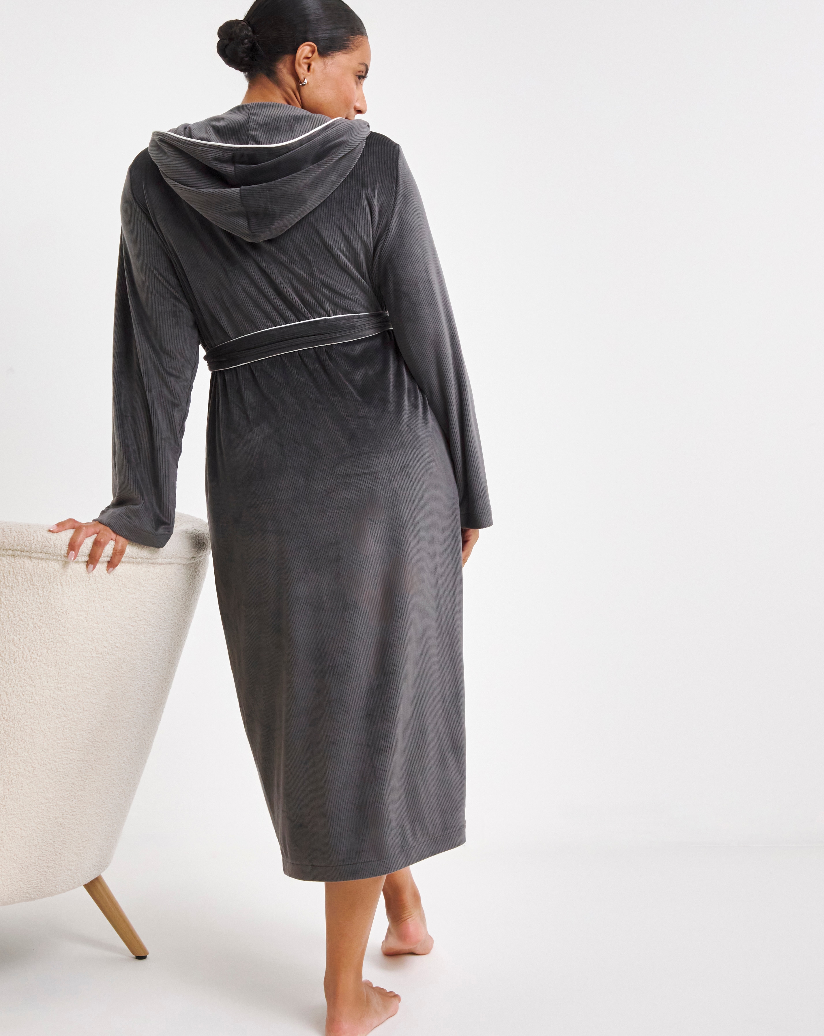 Pretty secrets velour zip gown deals