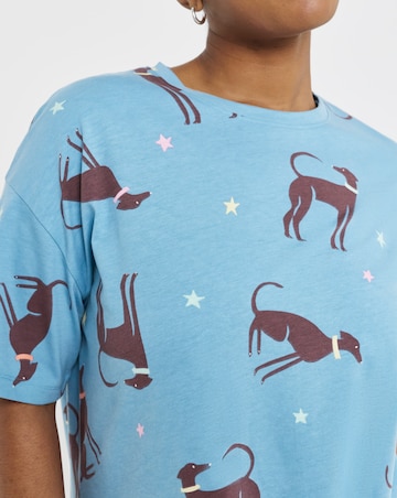 Pretty Secrets (2 Pack) Value Dog Print Midi Nighties