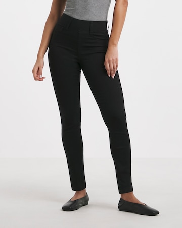 Black Stretch Slim Pull On Jeggings