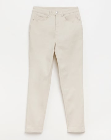 Simply Be Off White Loose Mom Jeans