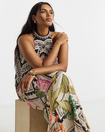 Joanna Hope Pleated Trapeze Dress