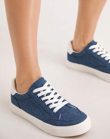 Millie Classic Lace Up Trainers - Wide Fit (E)