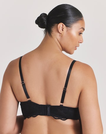 Figleaves Curve Amore Padded Balcony Bra B-F - Black