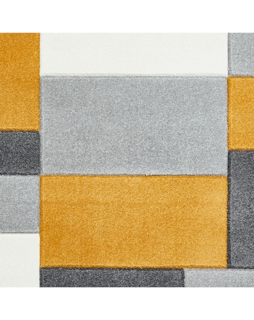 Think Rugs Matrix Modern Geometric Rug - Blocks