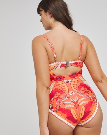 Figleaves Frida Underwired Bandeau Swimsuit Longer Length