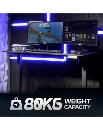X Rocker Ascend Height Adjustable Desk Black