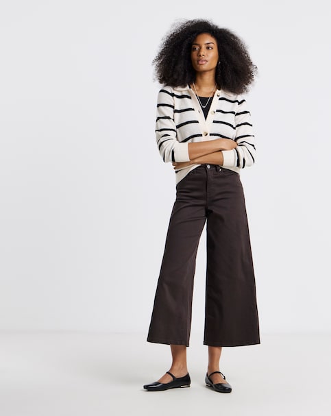 Simply Be Chocolate 24/7 Culotte Jeans