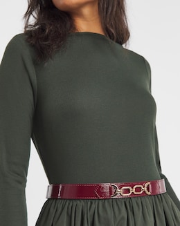 Chain Detail Waist Belt