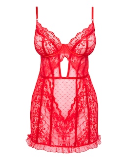 Ann Summers Sweetheart Babydoll Red