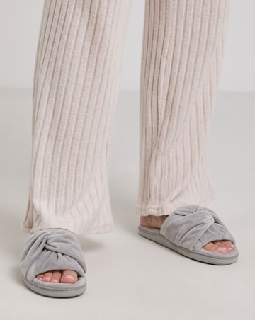 Alondra Twist Upper Mule Slipper - Wide Fit (E)