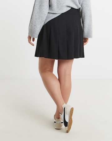 Simply Be Woven Pleated Mini Skirt